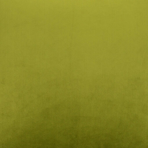 55cm square cushion cover in olive green velvet fabric