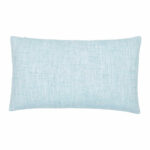 30cm x 50cm duck egg blue cushion in cotton linen blend material