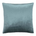 45cm square cushion cover in sage green velvet fabric