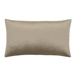 30cm x 50cm taupe velvet linen cushion cover