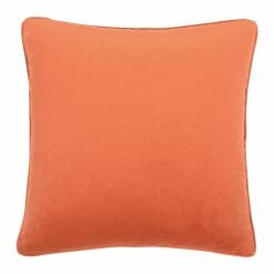 Large 55cm orange velvet cushion cover