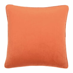 Large 55cm orange velvet cushion cover