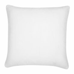Square white pillow in velvet material