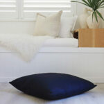 Navy blue floor cushion cover