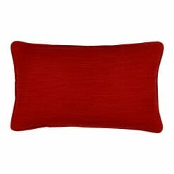 Rectangular cushion cover in aspen red colour