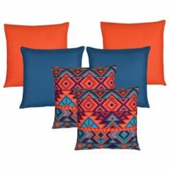 Bright orange outdoor cushion set