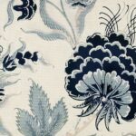 Close up image of floral cushion in Hamptons-inspired colours
