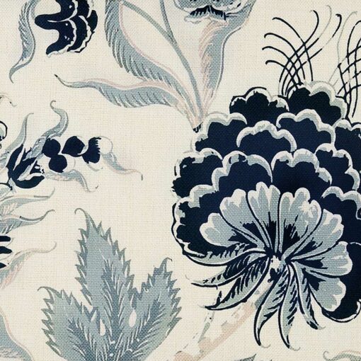 Close up image of floral cushion in Hamptons-inspired colours