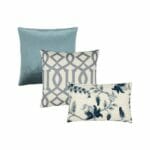 Garden-inspired three cushion collection in Hamptons colours