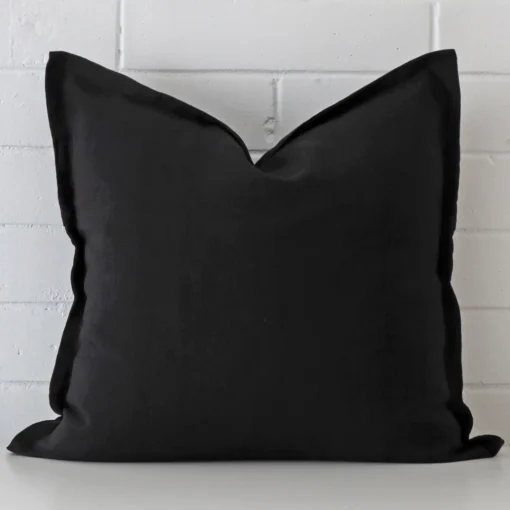 Black linen pillow covers online