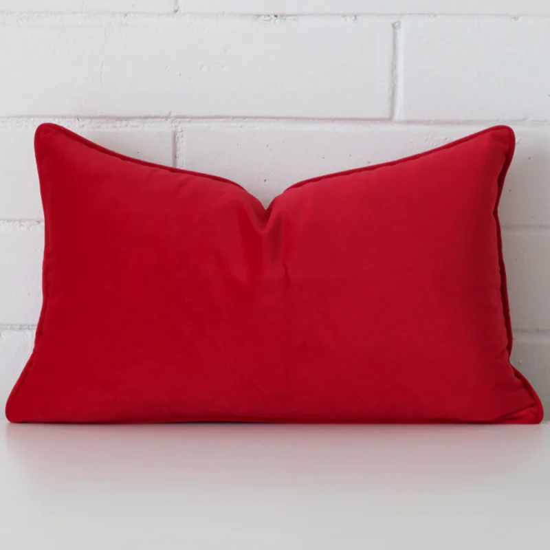 cerise-red-rectangular-velvet-cushion-cover-30cm-x-50cm-sc497-30 A gorgeous velvet rectangle cushion in red.