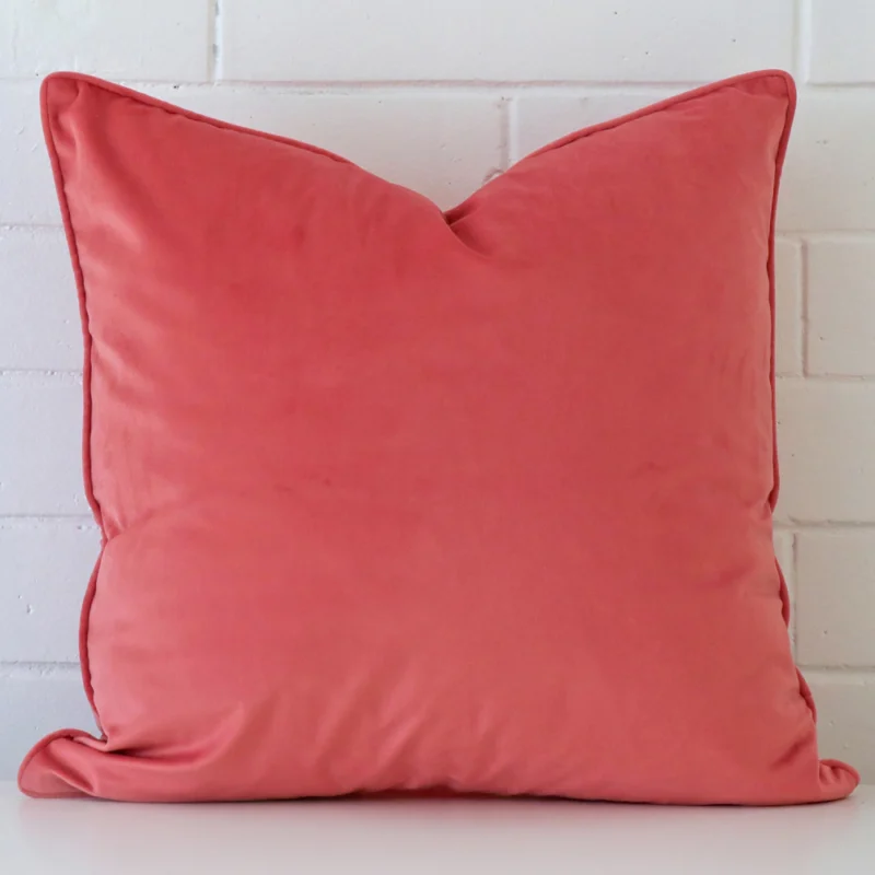 coral-velvet-cushion-cover-55cm-x-55cm-sc778-55b Lovely coral cushion made from velvet fabric and in an elegant square size.