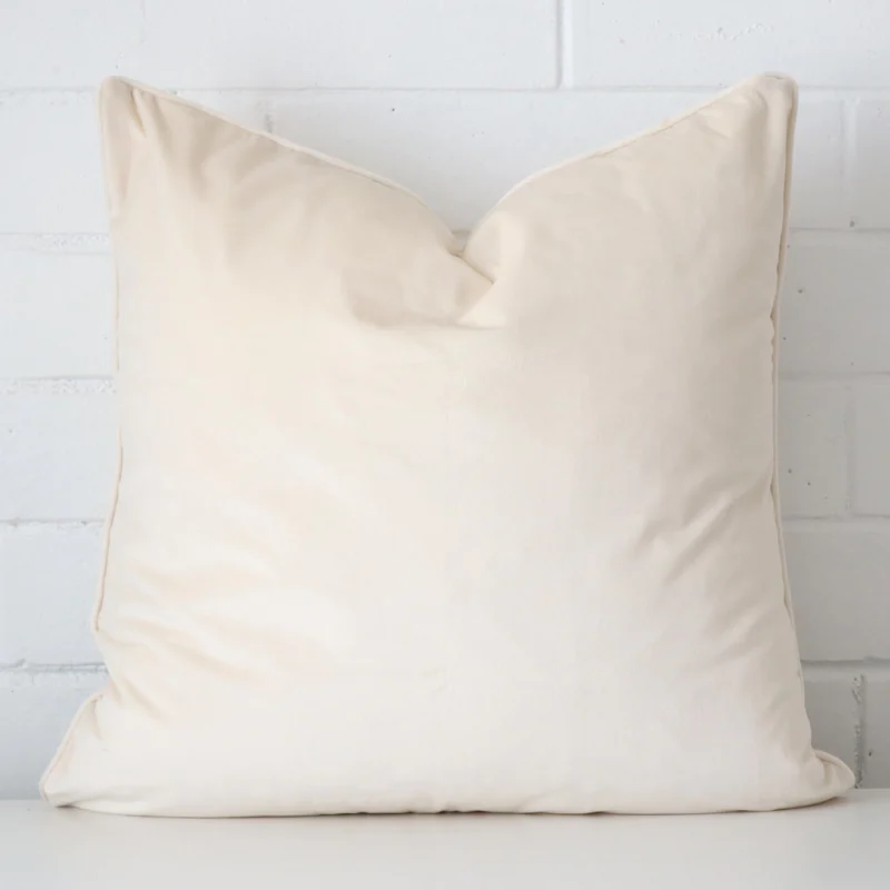 cream-velvet-cushion-cover-55cm-x-55cm-sc762-55c Striking square cream cushion cover featuring a velvet fabric.