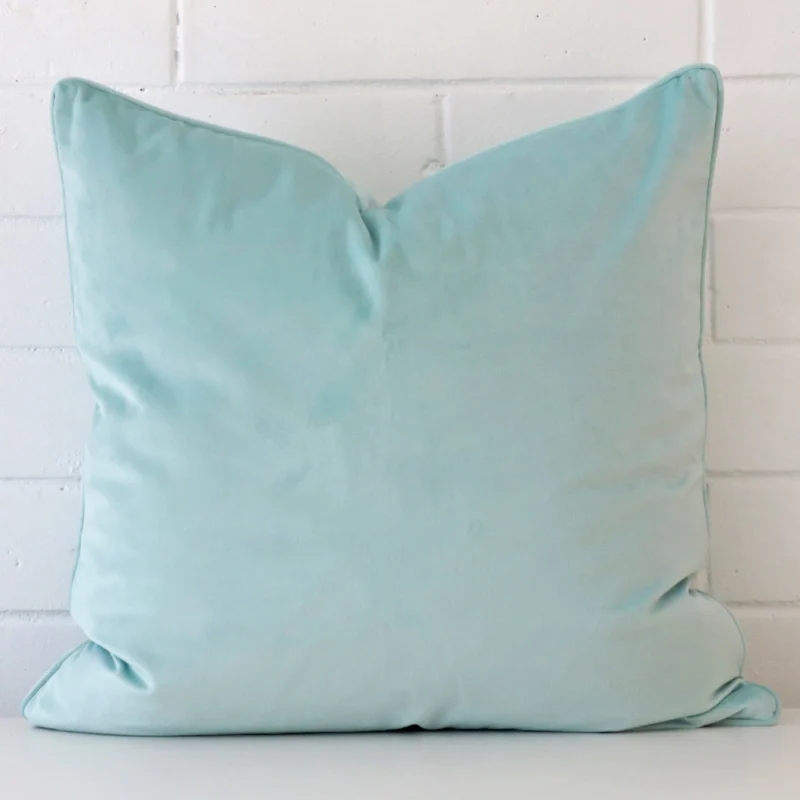 duck-egg-velvet-cushion-cover-55cm-x-55cm-sc772-55b Vibrant velvet cushion cover in a stylish square size with duck egg colouring.