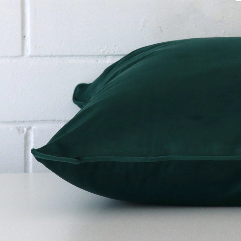 Emerald green velvet cushion hot sale