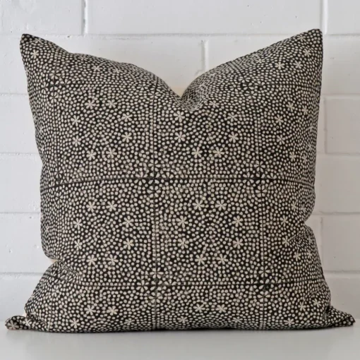 Striking square cushion cover featuring a a quality designer fabric.