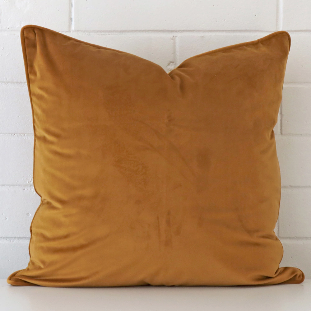 Honey Mustard Velvet Cushion Cover Large