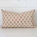 Gorgeous rectangle designer cushion cover that has a graceful floral design.