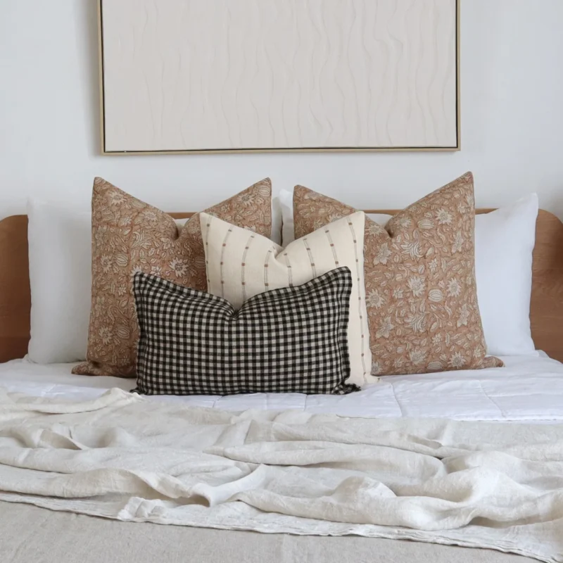 marlow-bed-cushions-set-4-designer-covers-cola1151bb A bed that is beautifully styled with the Marlow bed set which includes four elegant designer cushions.