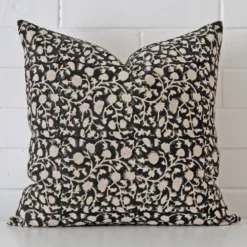 Gorgeous square designer cushion cover that has a graceful floral design.