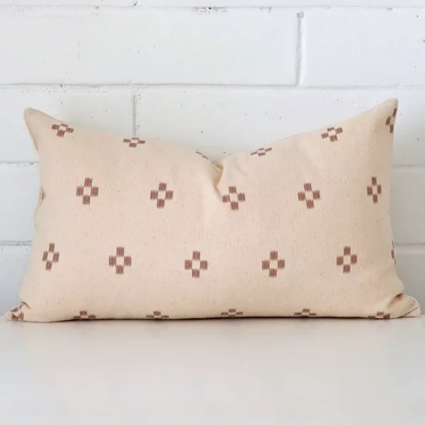 Striking rectangle cushion cover featuring quality designer fabric.