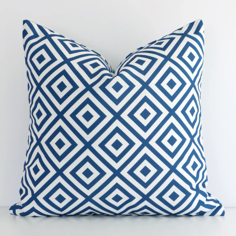 byron-geometric-waterproof-blue-outdoor-cushion-cover-sc953-45 A superior outdoor blue cushion cover yielding a geometric style and in a classy square size.