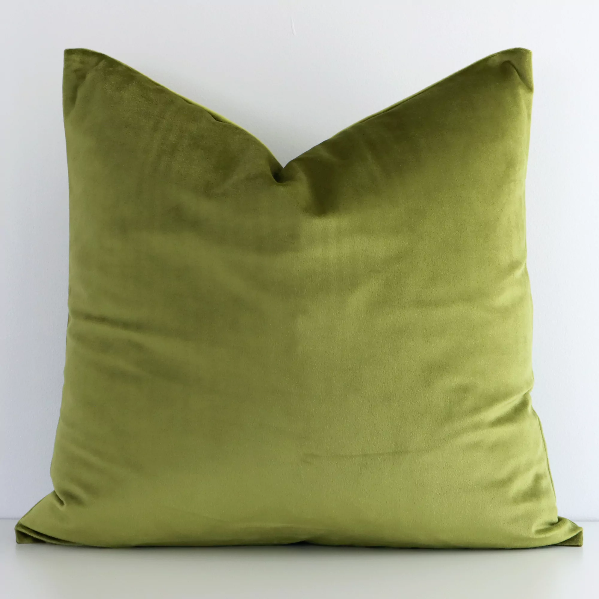 Olive Green Velvet Cushion Cover