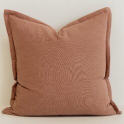 Clay Linen Cushion Cover - Large