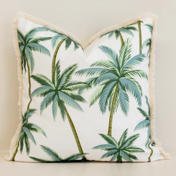 Banyan Waterproof Palm Leaf Outdoor Cushion Cover