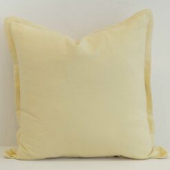Butter Yellow Linen Cushion Cover - Large