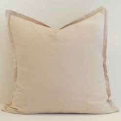 Cream Linen Cushion Cover - Large