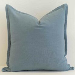 Dusty Blue Linen Cushion Cover - Large