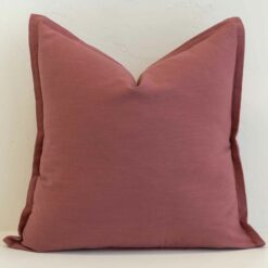 Dusty Pink Linen Cushion Cover - Large