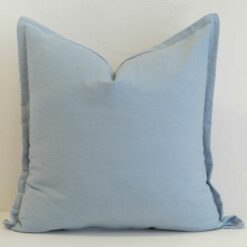 Sky Blue Linen Cushion Cover - Large