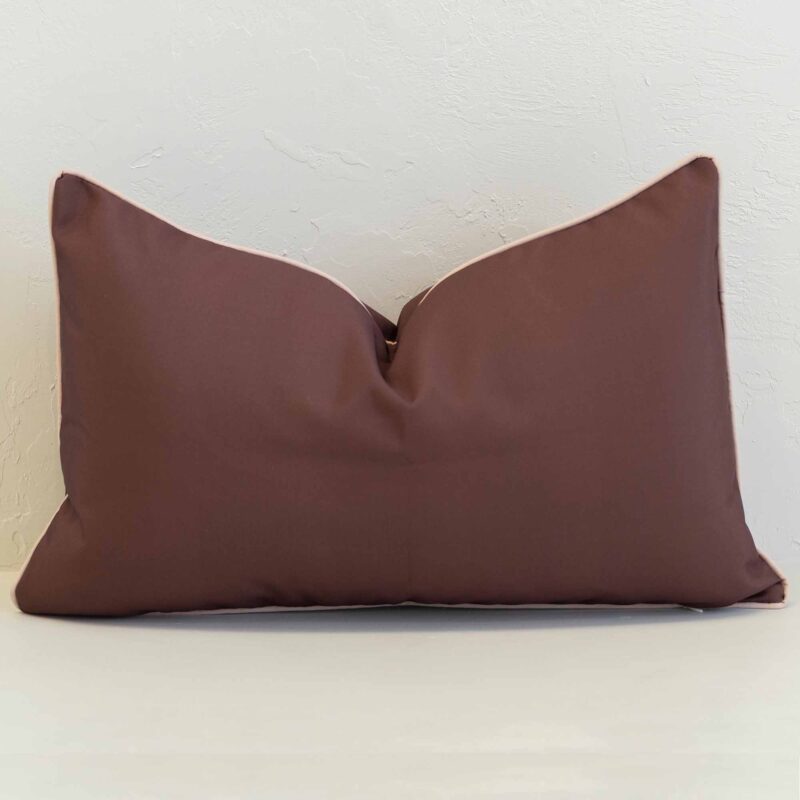 solterra-waterproof-brown-outdoor-cushion-cover---rectangle---sc1153-30 Rectangular outdoor cushion cover in deep brown, designed for a clean, understated look that pairs effortlessly with patterned styles.