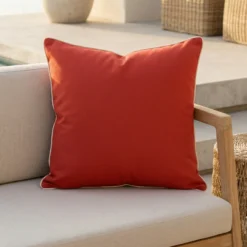 Tropica Waterproof Red Outdoor Cushion Cover - Large