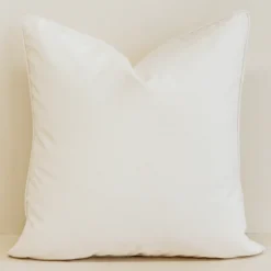Cream Waterproof Outdoor Cushion Cover  - Large