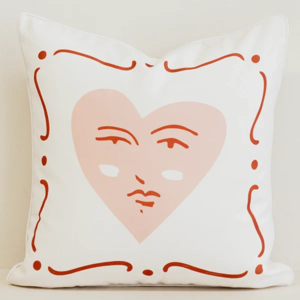 Tropica Heart Waterproof Outdoor Cushion Cover