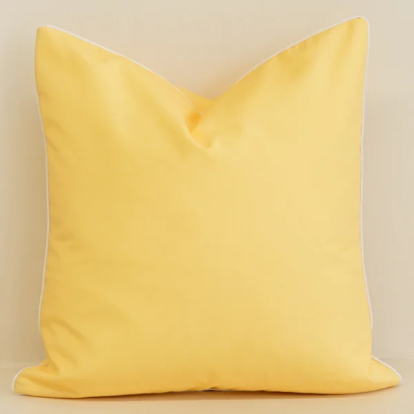 Tropica Waterproof Lemon Yellow Outdoor Cushion Cover - Large