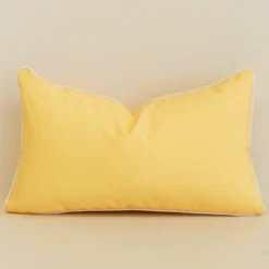 Tropica Waterproof Lemon Yellow Outdoor Cushion Cover - Rectangle