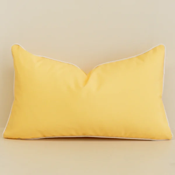 Tropica Waterproof Lemon Yellow Outdoor Cushion Cover - Rectangle
